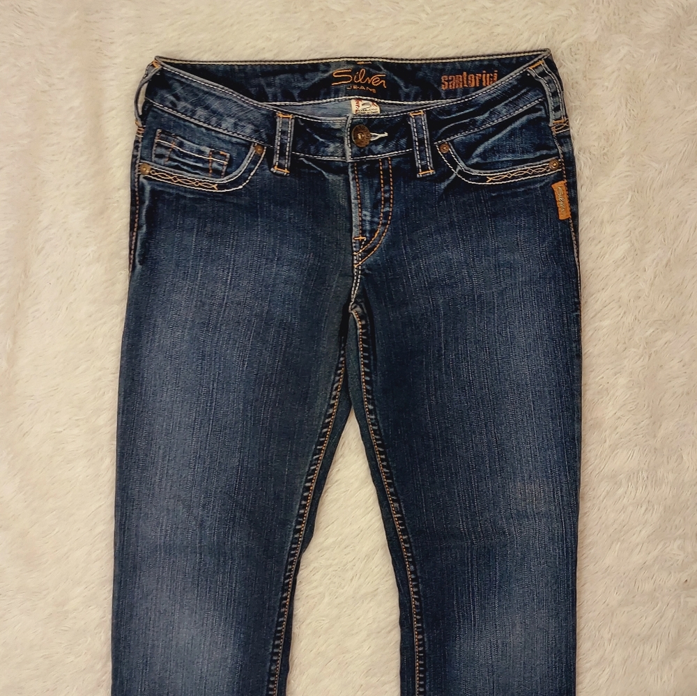 SILVER Jeans Santorini Denim Capri Pants, Size 28 - Picture 5 of 11